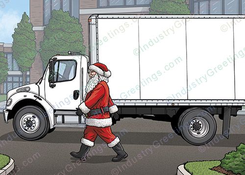Box Truck Christmas Card