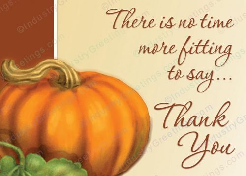 Business Thank You Thanksgiving Card