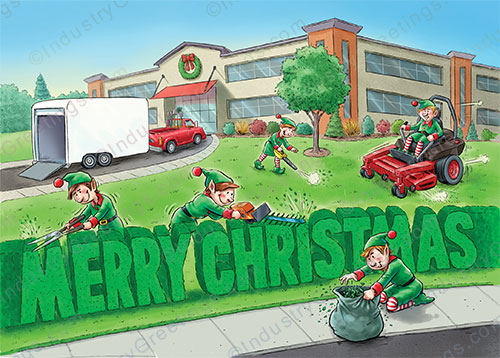 Commercial Landscape Christmas Card