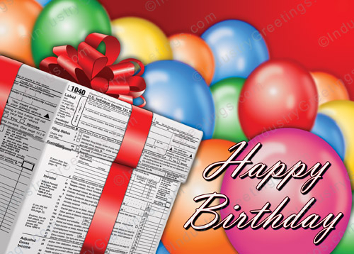 Accounting Office Birthday Card