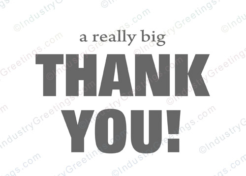 Really Big Thank You Card