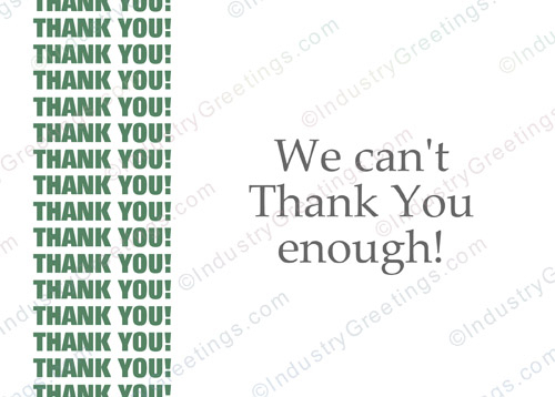 Thank You Enough Thank You Card