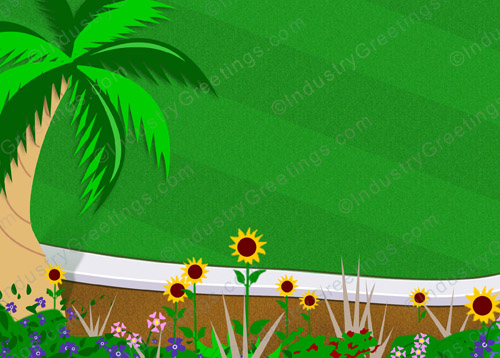 Trimmed & Mowed Greeting Card