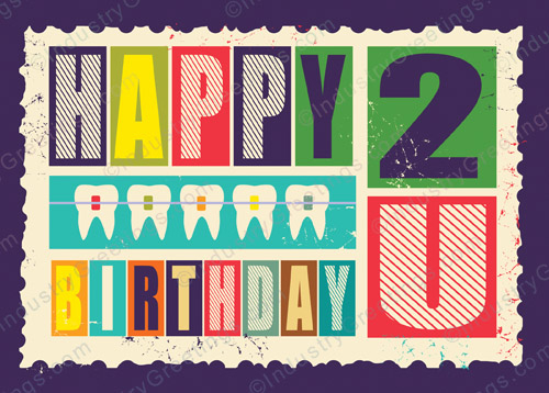 Healthy Teeth Birthday Card