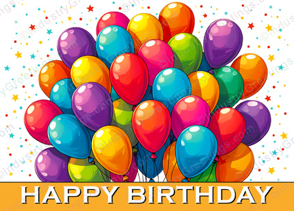 Bunch of Balloons Birthday Card