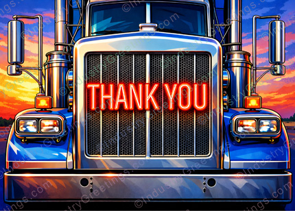 Trucking Industry Thank You Card