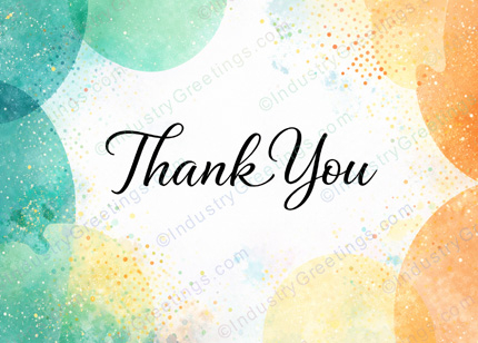 Watercolor Thank You Card