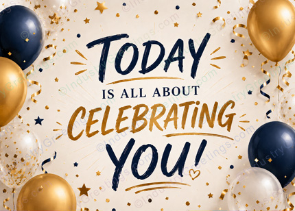 Celebrating You Birthday Card
