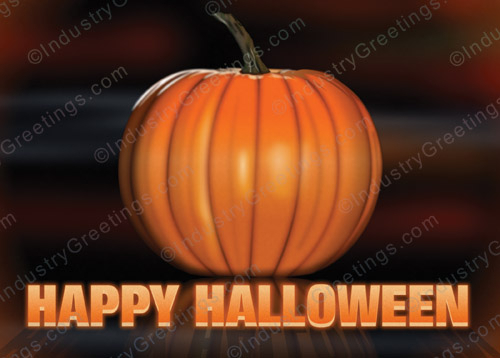 Pumpkin Halloween Holiday Card