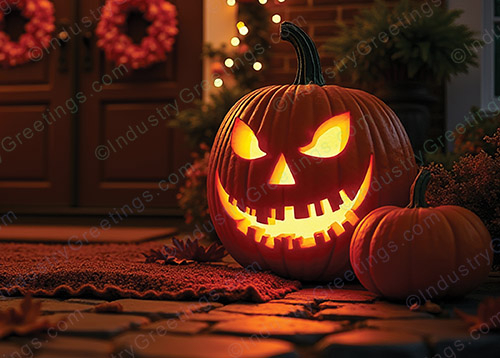 Spooky Home Halloween Card