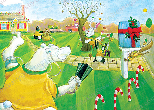 Polar Green Team Holiday Card