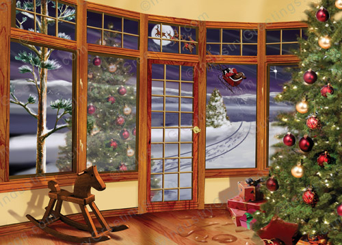 Away They All Flew Christmas Card