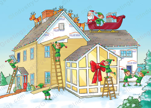 Siding Company Christmas Card