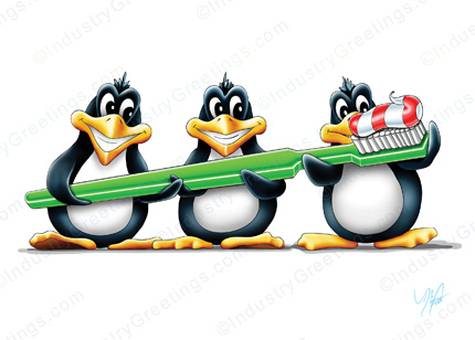 Ready to Brush Christmas Card