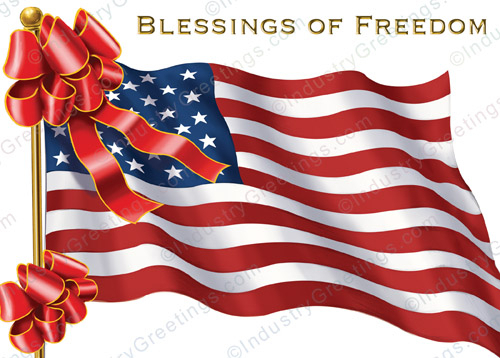 American Blessings Christmas Card