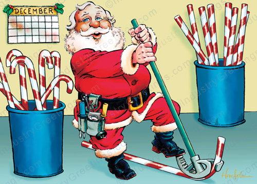 Candy Cane Conduit Holiday Card