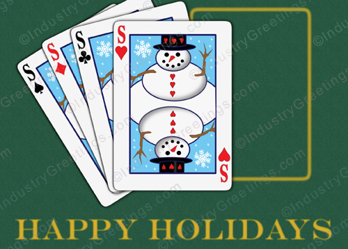 Winning Hand Christmas Card