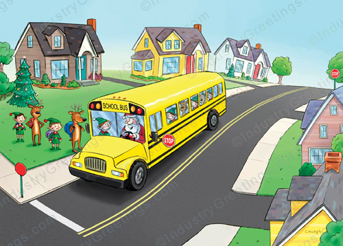 Ready for School Christmas Card