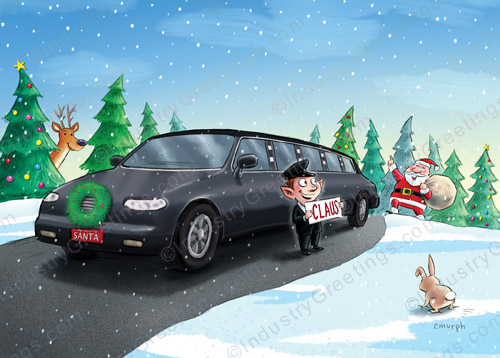 Driver for Claus Christmas Card