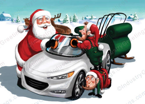 Windshield Repair Christmas Card