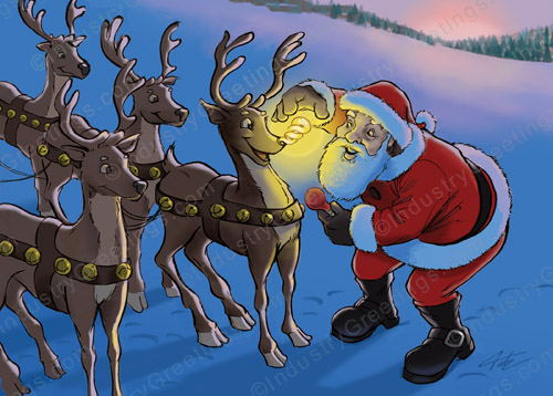 Electrical Upgrade Christmas Card