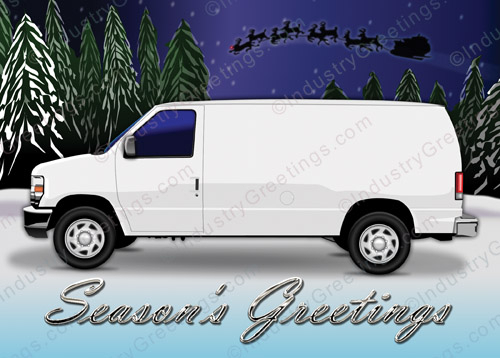 Service Van Holiday Card