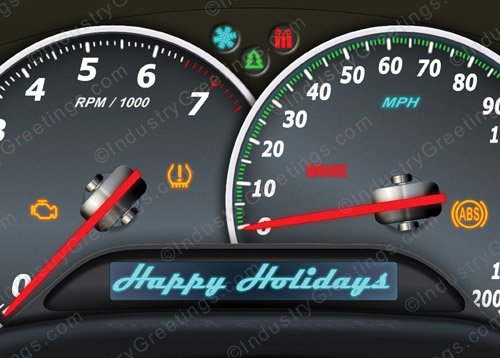 Dashboard Greetings Holiday Card