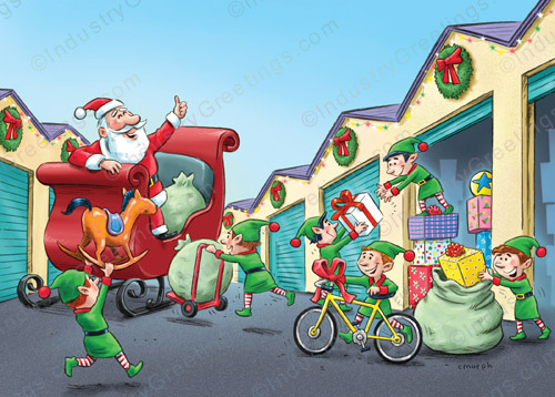 Empty Storage Day Christmas Card