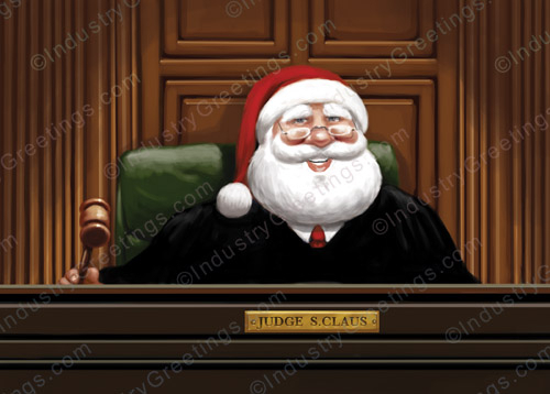 Judge Claus Christmas Card