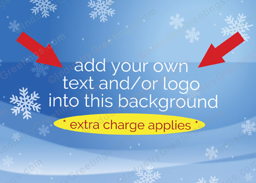 Snowflake Background Holiday Card