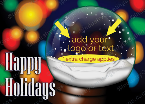 Logo Snowglobe Holiday Card