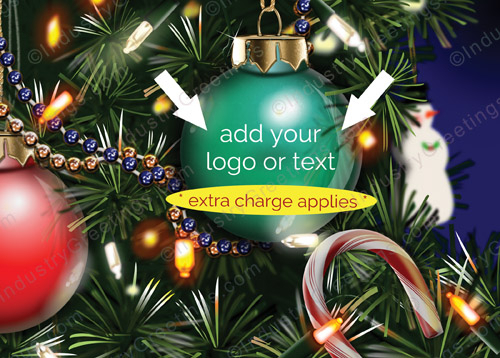 Logo Tree Ornament Holiday Card