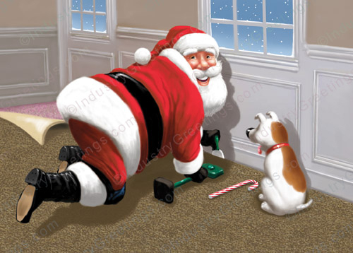 Carpet and Flooring Christmas Card