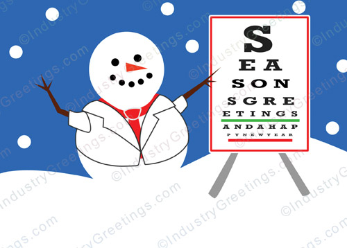 Season Eye Chart Holiday Card
