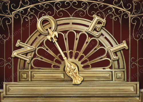 Classic Elevator Christmas Card