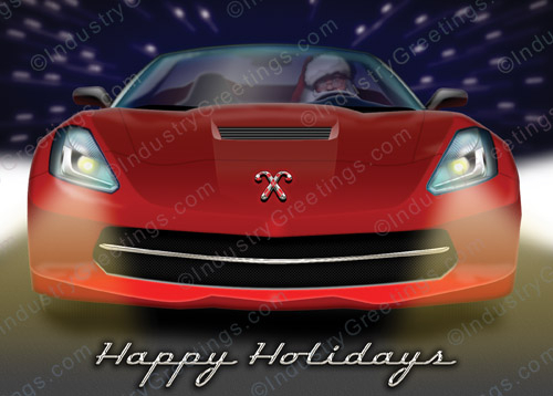 New Car Smell Christmas Card