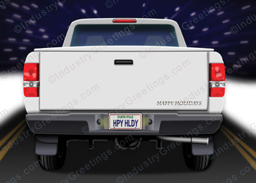 Pickup Delivery Christmas Card