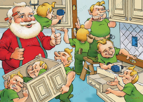 Kitchen Remodeling Christmas Card