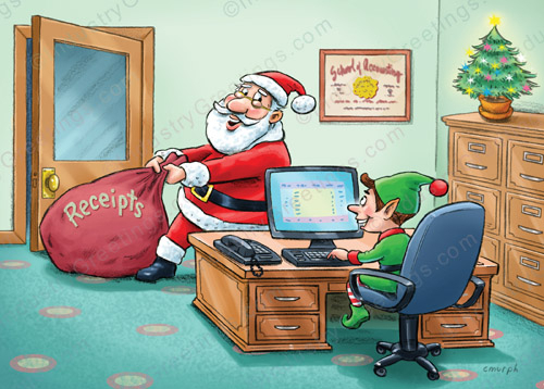 Humorous Accounting Christmas Card
