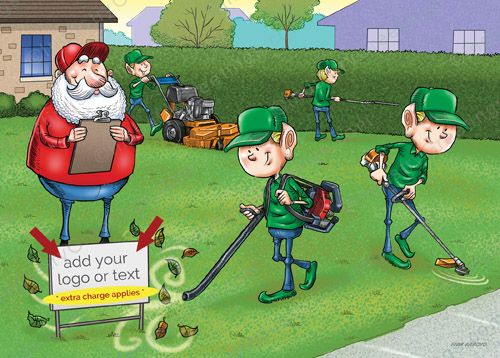 Lawn Care Christmas Card