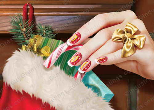 Nail Salon Christmas Card