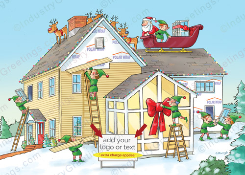Siding and Sign Christmas Card