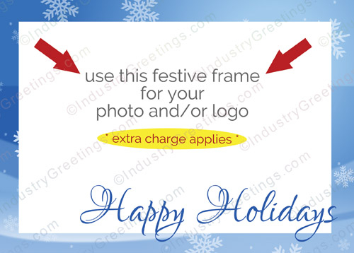 Snowflake Border Christmas Card