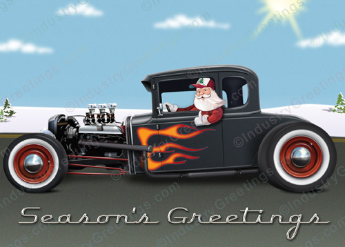 Street Rod Christmas Card