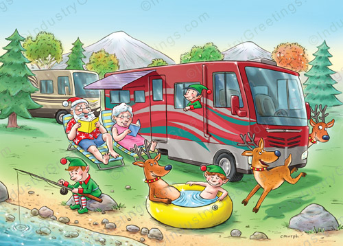 Best RV Motorhome Christmas Card