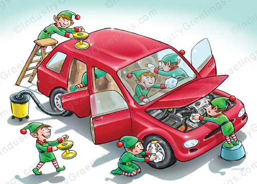 Auto Detailer Christmas Card