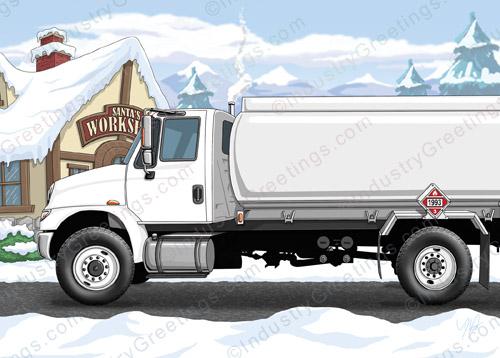 Workshop Fuel Delivery Holiday Card