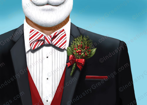 Holiday Tuxedo Christmas Card