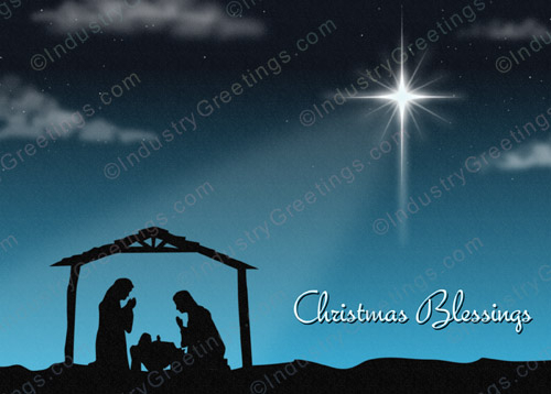 Christmas Blessings Holiday Card