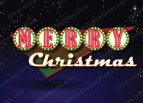 Vintage Signage Christmas Card